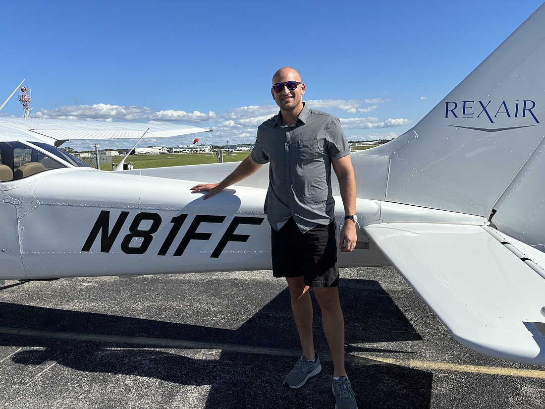 Brandon Box, a Naples bank president, gets away from it all by flying into the clouds.