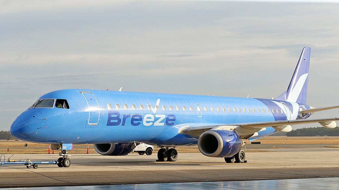 A Breeze Airways plane. Photo courtesy of Wikimedia Commons