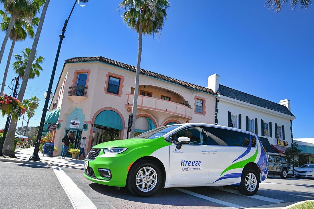 Breeze OnDemand operates in three zones of Sarasota County much like private ride-sharing services and delivers riders door to door, though not necessarily solo or non-stop.