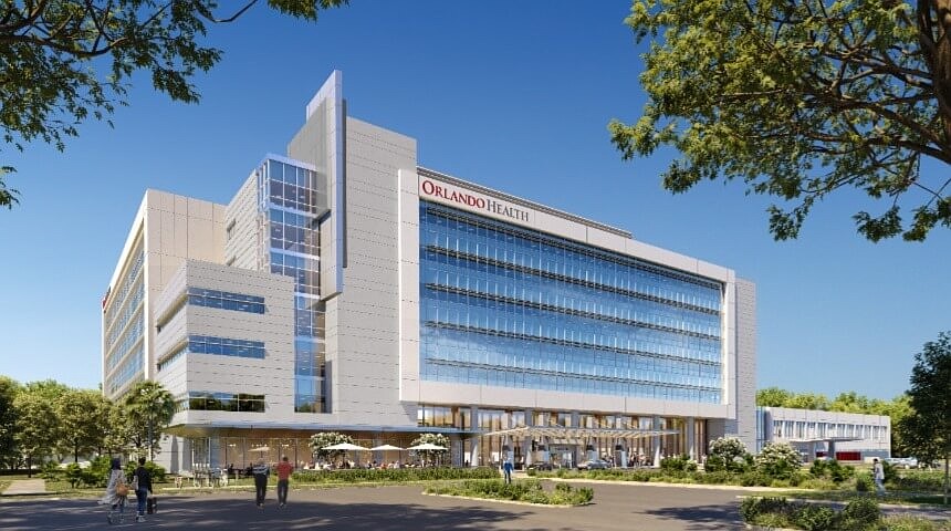 A new Watson Clinical Medical office building is being built next to Orlando Health’s 306-bed Lakeland Highlands Hospital now under construction.